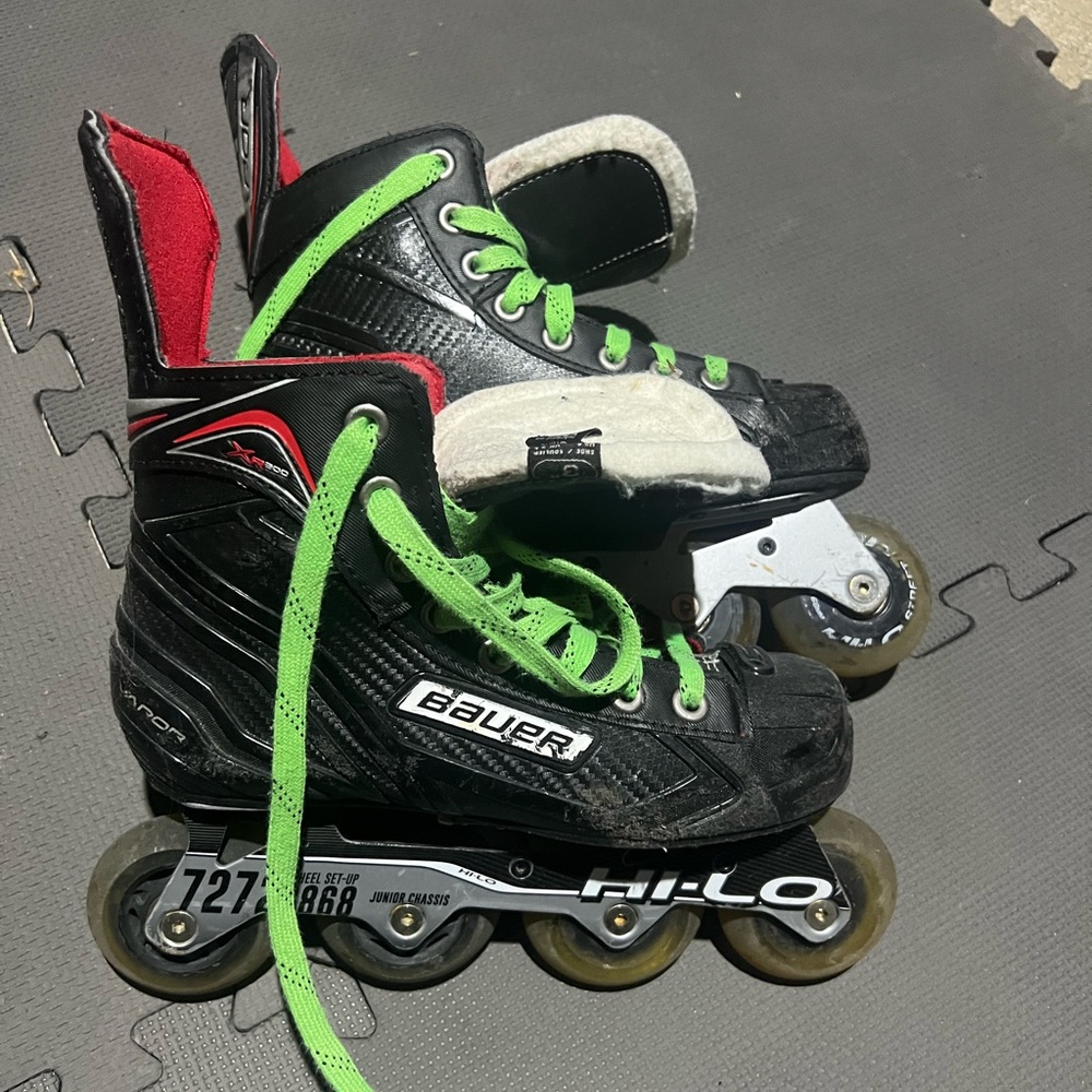 Bauer hockey Black and Green Hi-Lo Inline Skates